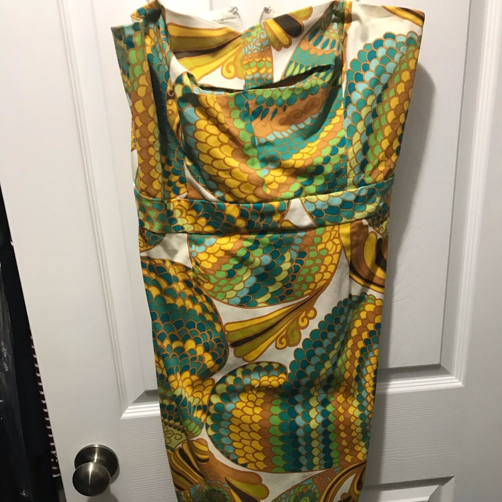 Trina Turk cotton/poly cocktail dress